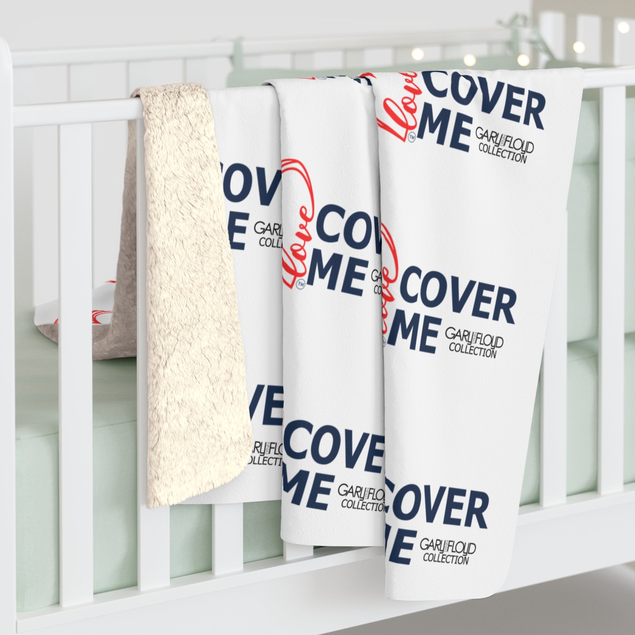 Sherpa Blanket Heart Design Love Cover Me Gary Lynn Floyd Collection Gift